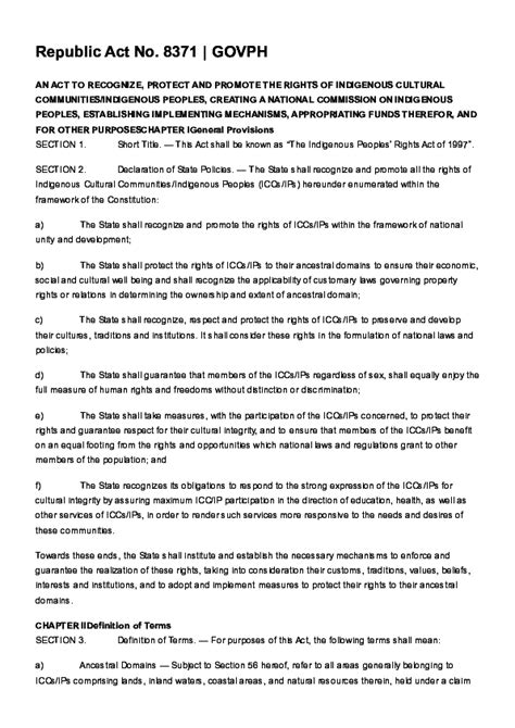 ipra law tagalog version pdf|Official Gazette of the Republic of the Philippines .